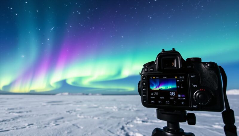 camera settings for northern lights